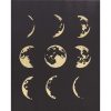 Wall Art * | Online Store Moon Phases Gold Foiled Canvas Wall Art, 16 20