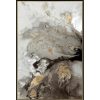 Wall Art * | Best Price 25X37 Grey Abstract Framed Embellished Canvas