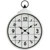 Frames & Clocks * | Hot Sell 17X23 Metal Round White Cage Clock