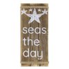 Wall Art * | New Threads Ty Pennington Seas The Day Wooden Wall Sign, 8.5 19