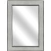 Mirrors * | Good Quality Grey Wood Washed Framed Mirror, 22 36