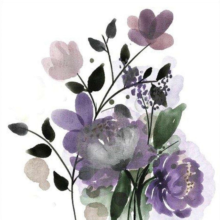 Wall Art * | Cut Price Purple Wildflowers Canvas Wall Art, 12