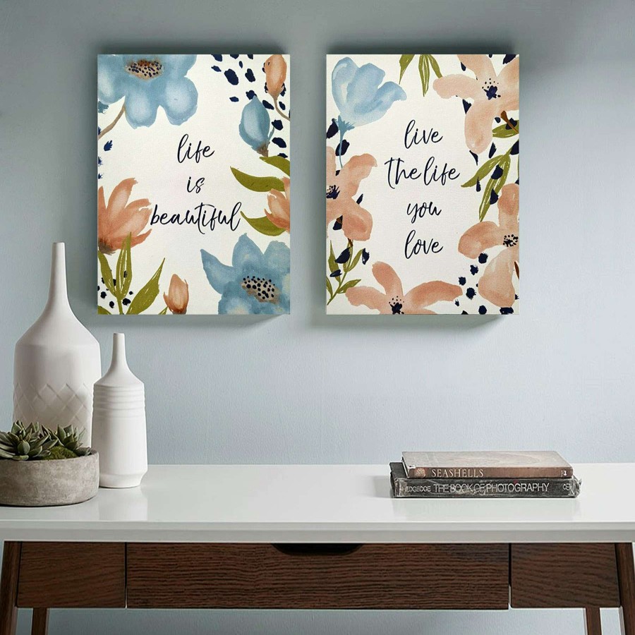 Wall Art * | Best Price Live The Life You Love Canvas Wall Art, 12 16