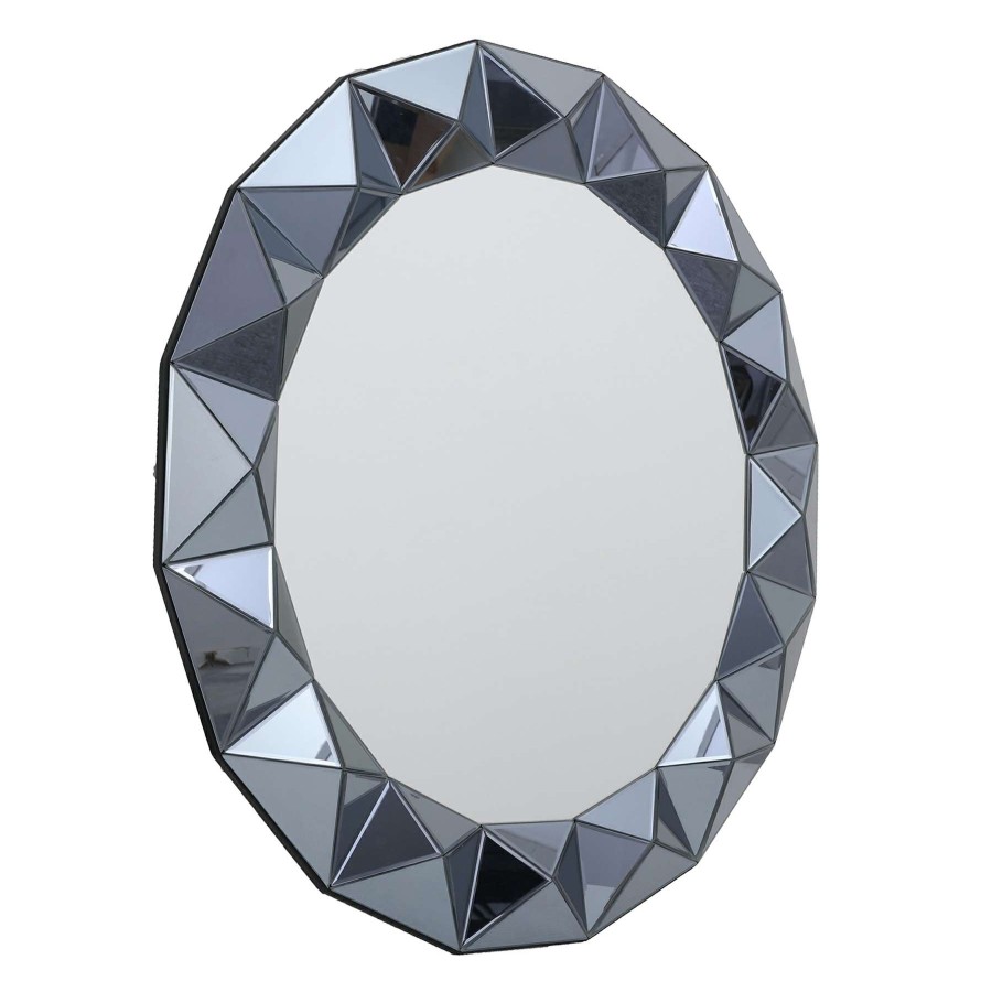 Mirrors * | Best Price Laila Ali 32D Beveled Round Mirror