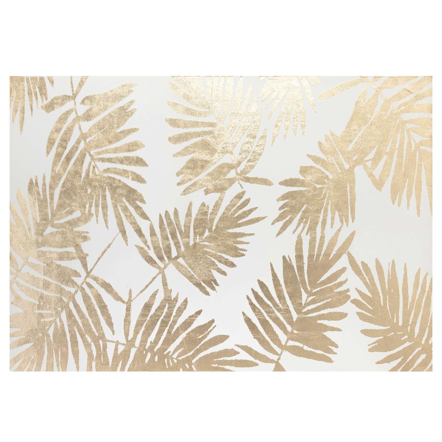 Wall Art * | Good Quality Golden Palm Canvas Wall Art, 60 40