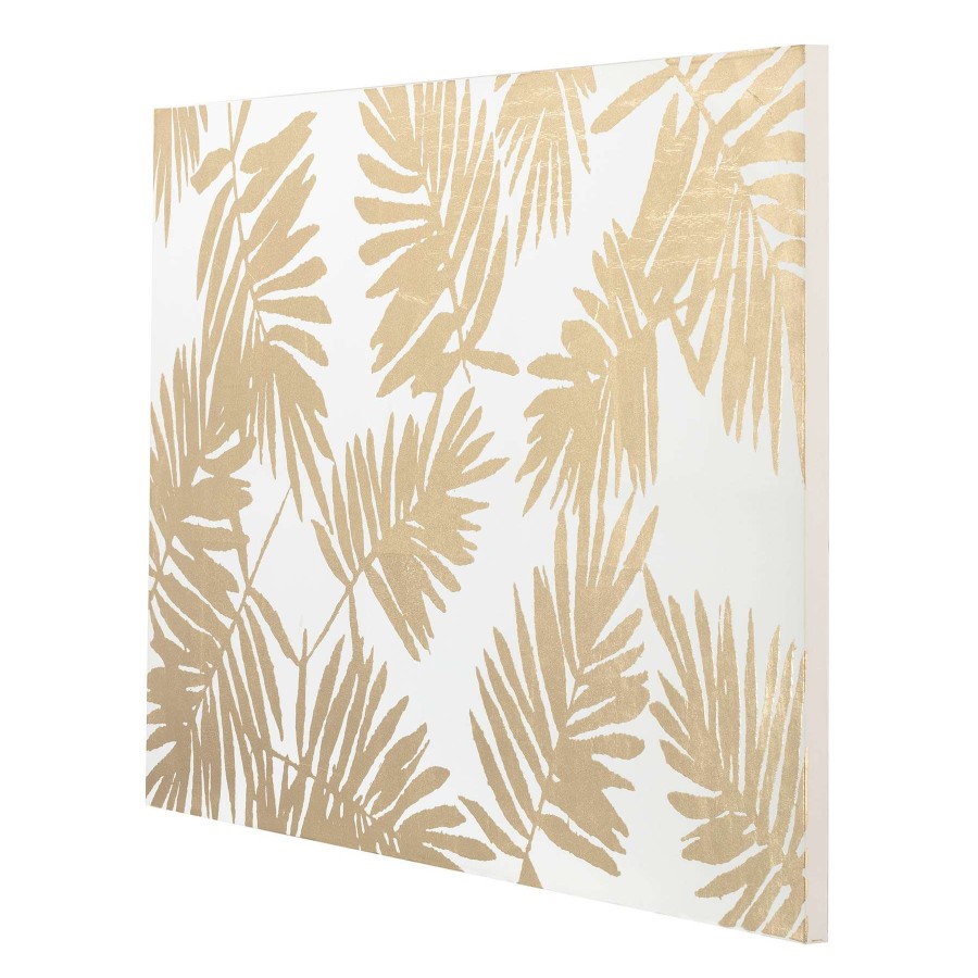 Wall Art * | Good Quality Golden Palm Canvas Wall Art, 60 40