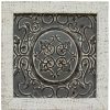 Wall Art * | Original 12X12 Embossed Metal Medallion Framed Wall Decor