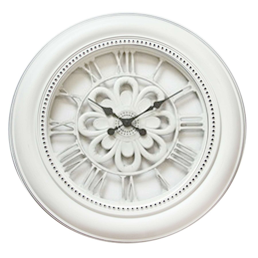 Frames & Clocks * | Cut Price 30D White Gallery Cutout Clock