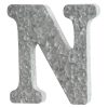 Wall Art * | Cut Price 12In. Galvanized Metal Monogram N