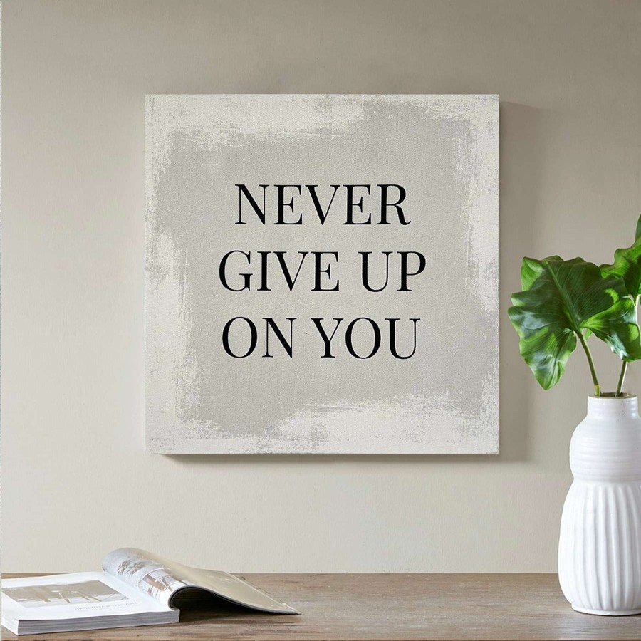 Wall Art * | Cut Price Laila Ali Never Give Up On You Canvas Wall Art, 12