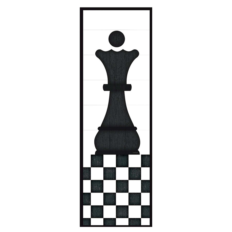 Wall Art * | Top Sellers 6X18 Queen Chess Canvas Wall Art