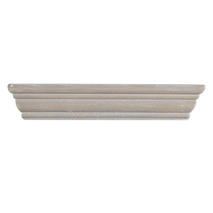 Wall Accents * | Cut Price Kate 12In. Light Grey Wood Ledge