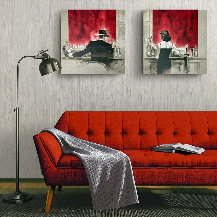 Wall Art * | Good Quality Evening Lounge Canvas Wall Art, 24