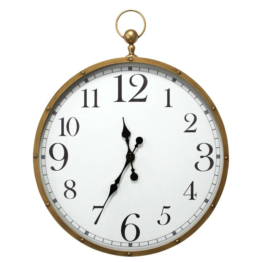 Frames & Clocks * | Discount Sale Round Wall Clock, 35