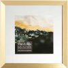 Frames & Clocks * | Best Price Pick And Mix 8X8 Gold Linear Profile Float Photo Frame