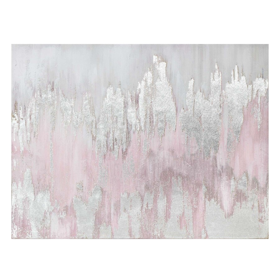 Wall Art * | Top Sellers Laila Ali Pink Abstract Canvas Wall Art, 40 30