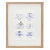 Wall Art * | Online Store Grace Mitchell Framed Tea Cups Wall Art, 16 20