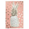 Wall Art * | Closeout Sale Gold Pineapple Canvas Wall Art, 12 16