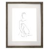 Wall Art * | Classical 17X21 Figurative Nude Contour Framed Art