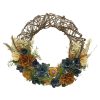 Wall Art * | Online Store Honeybloom Wood Curl Rattan Wreath, 18