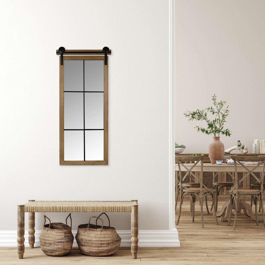 Mirrors * | Best Price Barndoor Wall Mirror, 17 37