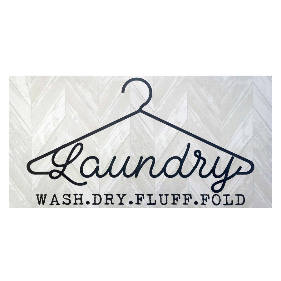 Wall Art * | Clearance Sale Laundry Clothes Hanger Canvas Wall Art, 24 12