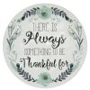 Wall Art * | Exclusive Design 12X12 There Is Always Something To Be Thankful For Round Wood Board Wall Art