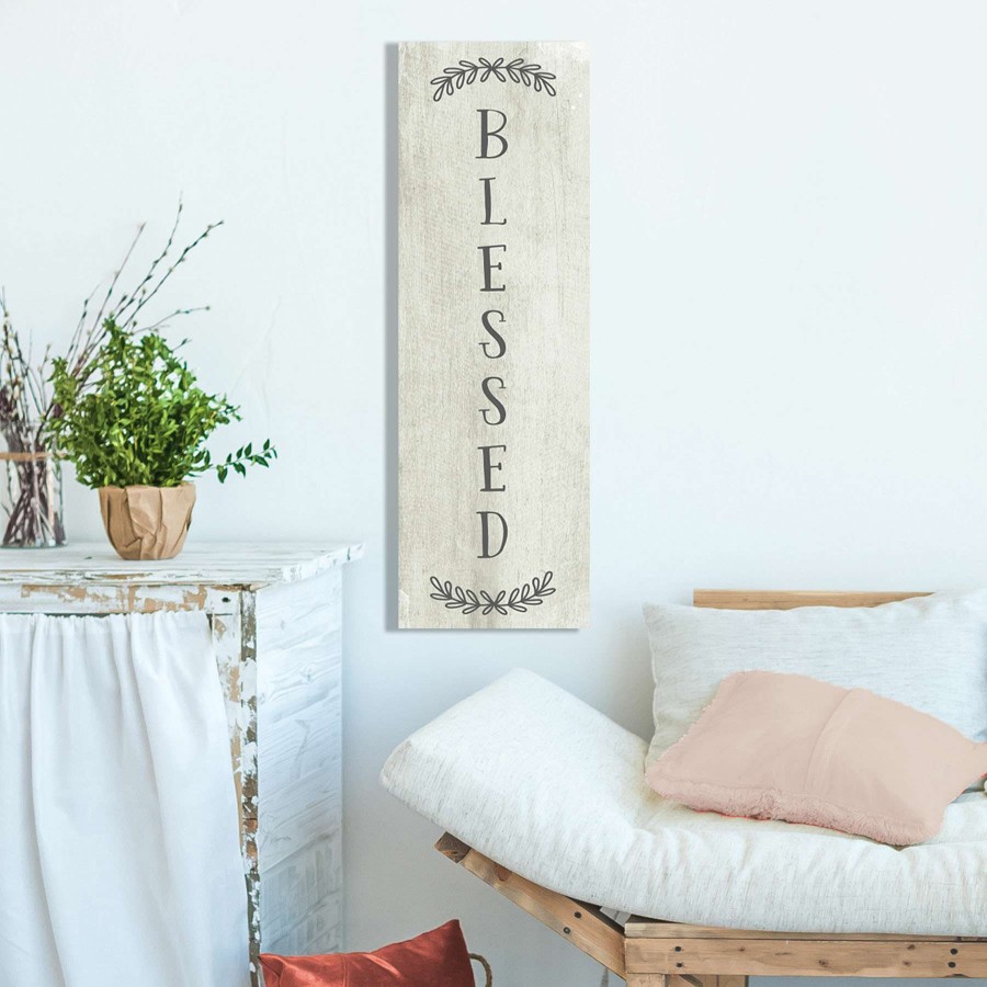 Wall Art * | Exclusive Design Blessed Canvas Wall Art, 12 36