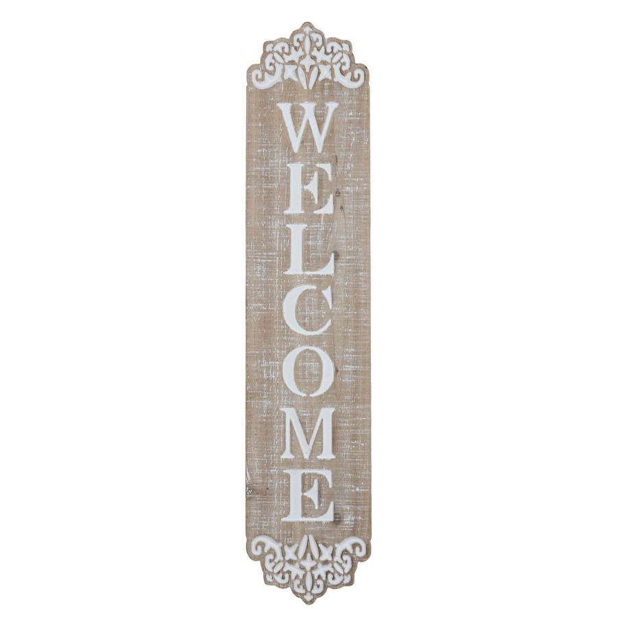 Wall Art * | Excellent Grace Mitchell Wooden Welcome Sign, 6 24