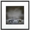 Wall Art * | Popular Glass Framed Image Of Elephants Wall Art, 25