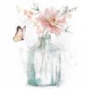 Wall Art * | Top Sellers Honeybloom Floral Mason Jar Canvas Wall Art, 14