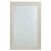 Mirrors * | Tendy Style 24X36 White/Gold Textured Mirror