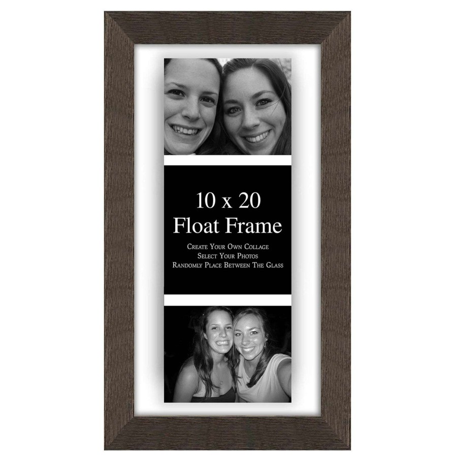 Frames & Clocks * | Clearance Sale 10 X 10-In/ 4 X 6-In Grey Float Frame