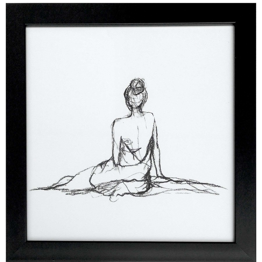 Wall Art * | Discount Sale 2-Piece 12X12 Simple Figure Study Framed/Glass Art Set