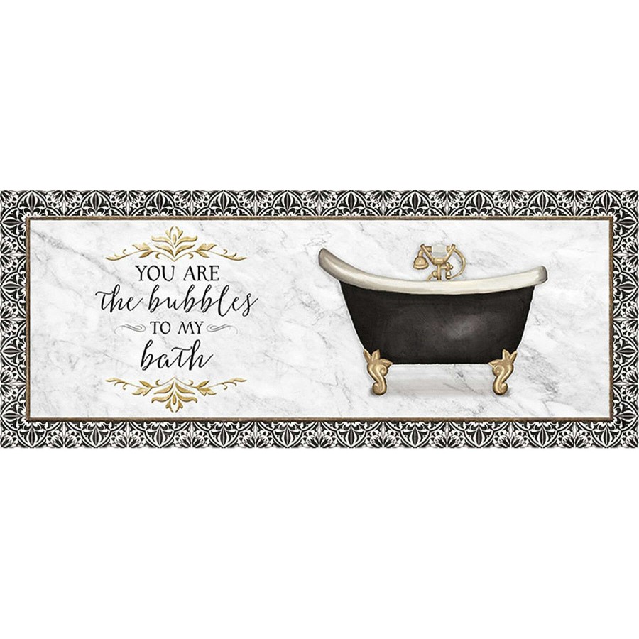 Wall Art * | Top Sellers Bubbles To My Bath Canvas Wall Art, 20 8