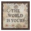 Wall Art * | Exclusive Design The World Is Yours Framed Wall Art, 12