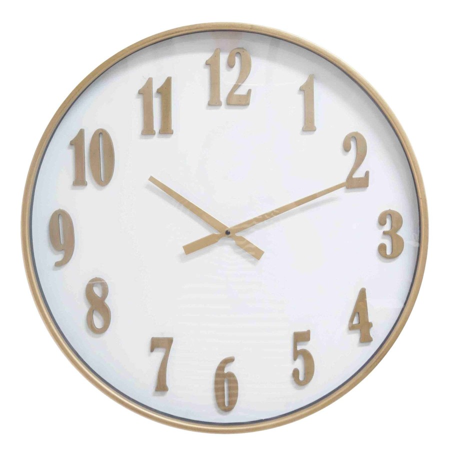 Frames & Clocks * | Closeout Sale 24In. Gold Metal Clock