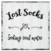 Wall Art * | Good Quality Lost Socks Seeking Soul Mates Canvas Wall Art, 12