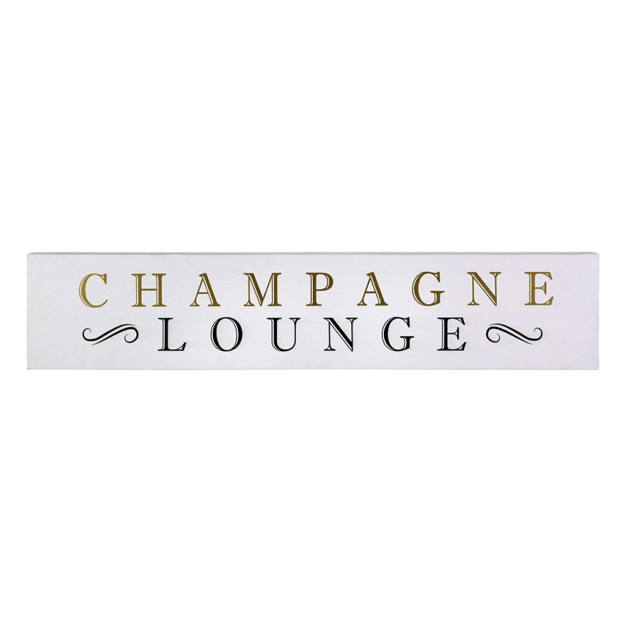 Wall Art * | Best Price 36X7 Champagne Lounge Wall Art