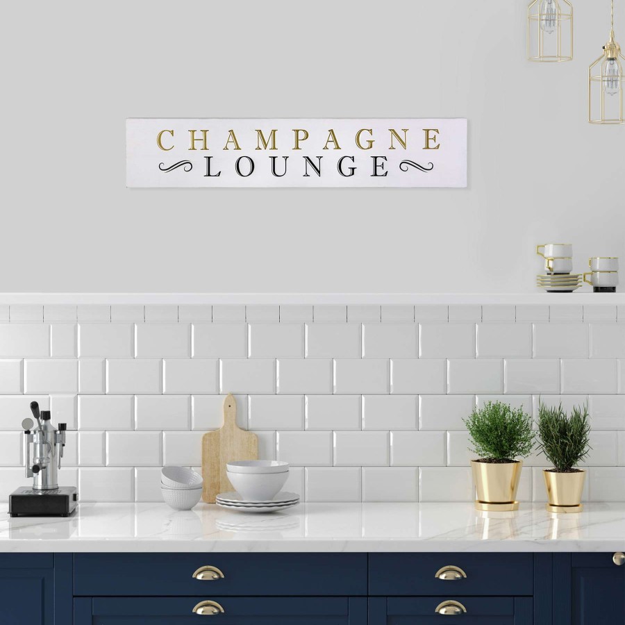 Wall Art * | Best Price 36X7 Champagne Lounge Wall Art