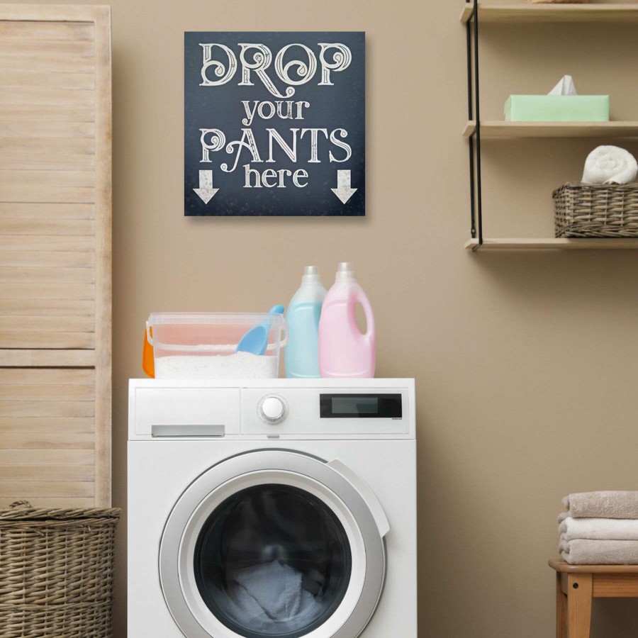 Wall Art * | Cheap Laundry Room Humor Canvas Wall Art, 16