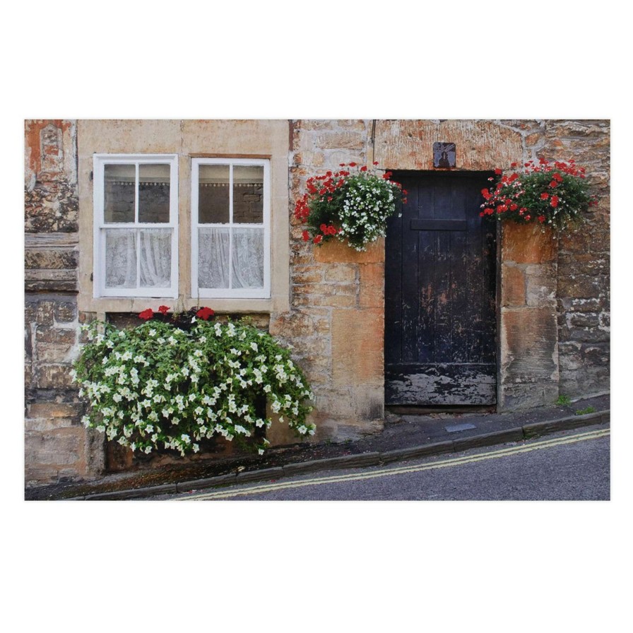 Wall Art * | Quick Delivery Doorway With Flowers Canvas Wall Art, 22 34