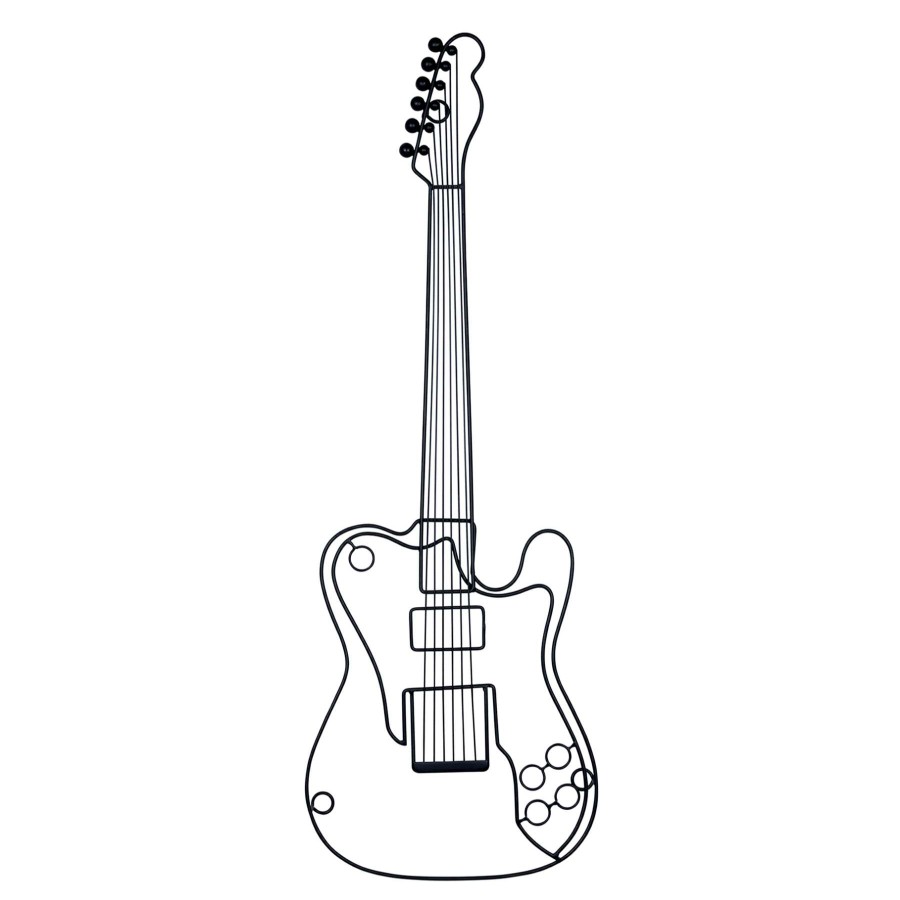 Wall Art * | Hot Sell 11X31 Electric Guitar Wall Art