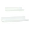 Wall Accents * | Original 24In White Wood Shelf Set -2Pc