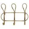 Wall Accents * | Tendy Style 3-Hook Metal Bamboo-Look Wall Hook, 14 10