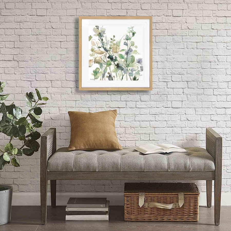 Wall Art * | Excellent Glass Framed Floral Print Wall Art, 21