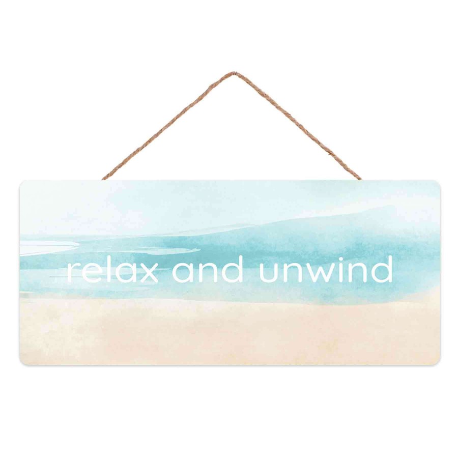 Wall Art * | Best Price Ty Pennington Relax & Unwind Hanging Wall Sign, 12