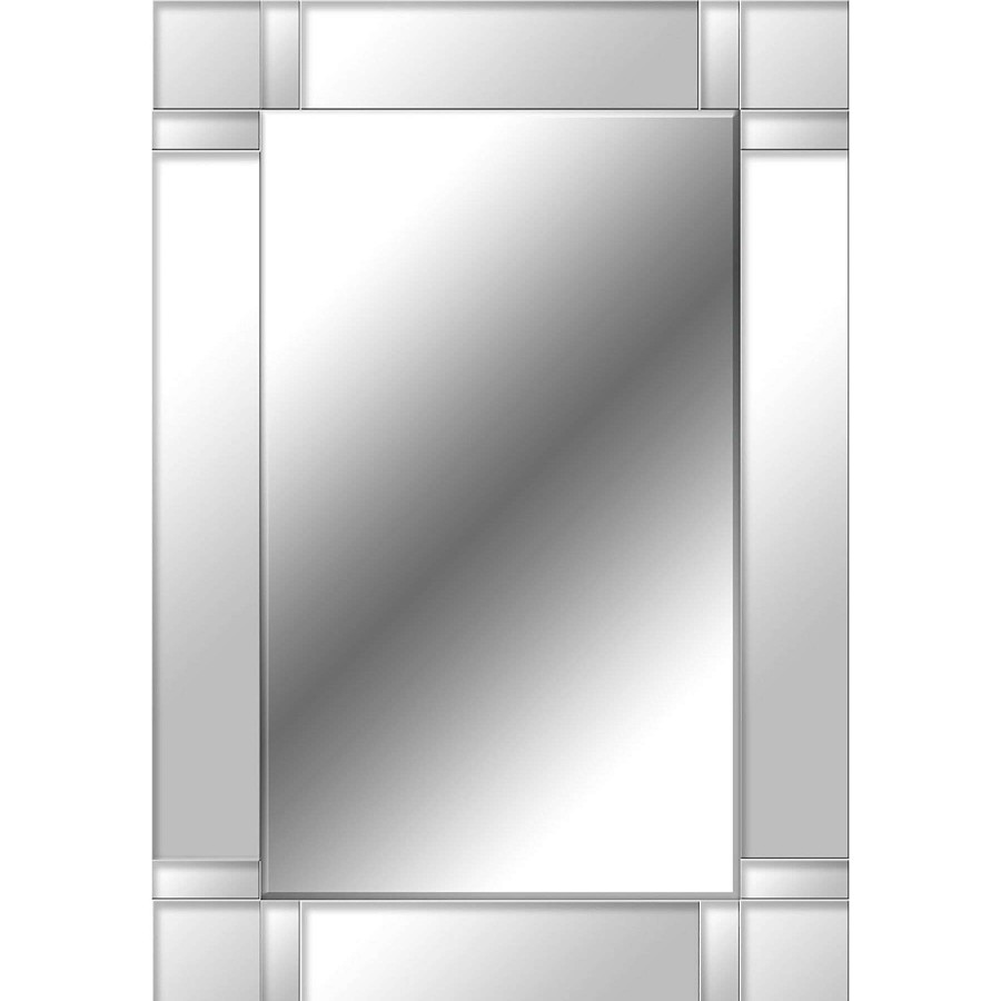 Mirrors * | Tendy Style 24 X 36-In Frameless Square Border Mirror