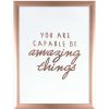 Wall Art * | Discounts 12X16 You Are Capable Of Amazing Things Foiled Art Under Glass