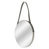 Mirrors * | Discount Sale 20In Leather Strap Mirror